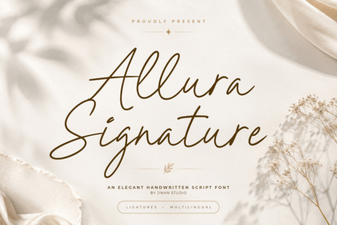 The Allura Signature Font for Creative Branding