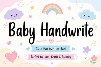 Creative Baby Handwriting Fonts for Your Projects