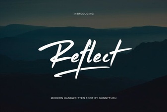 Reflect Font: Elegant Handwriting for Digital Design
