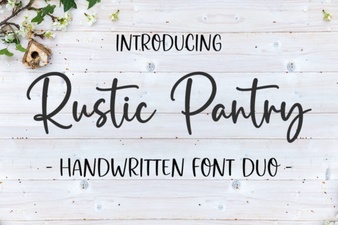 The Rustic Pantry Font for Authentic Label Design