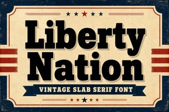 Crafting with the Liberty Nation Font Family